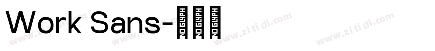 Work Sans字体转换